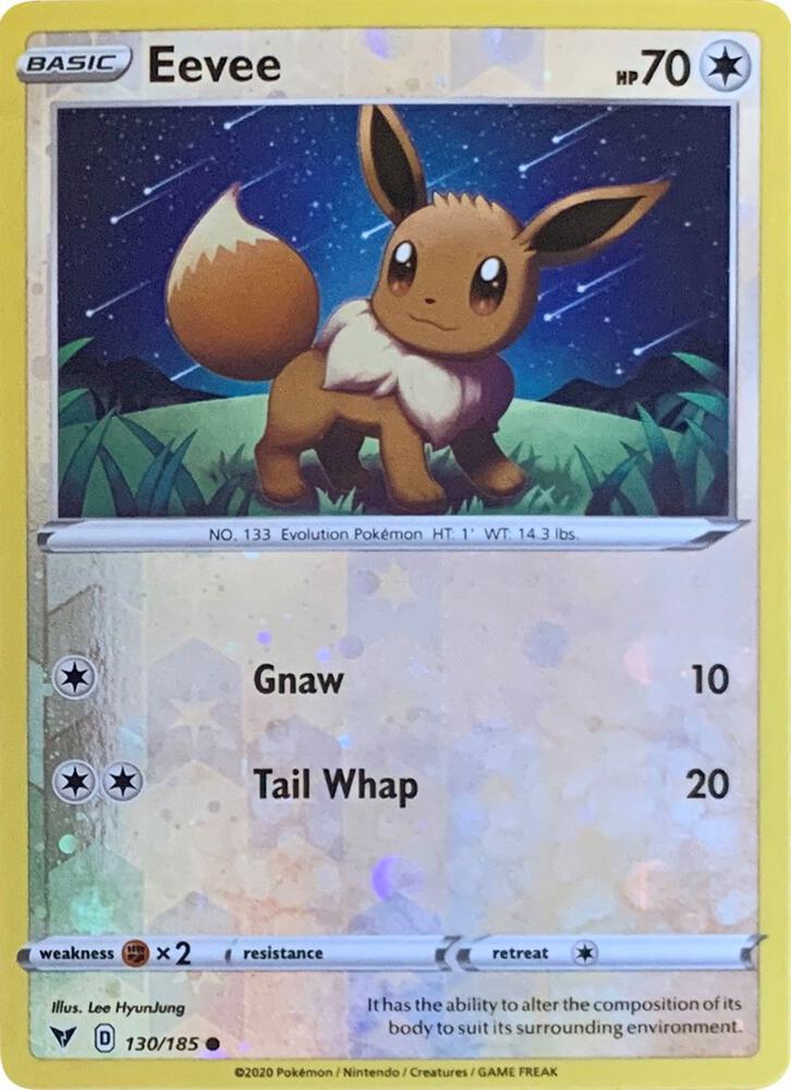 Vivid Voltage Eevee [Reverse-Cosmos-Holo] Pokémon card